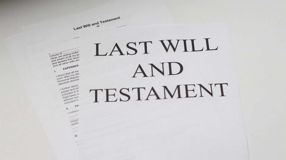 Estate planning document - Last Will and Testament